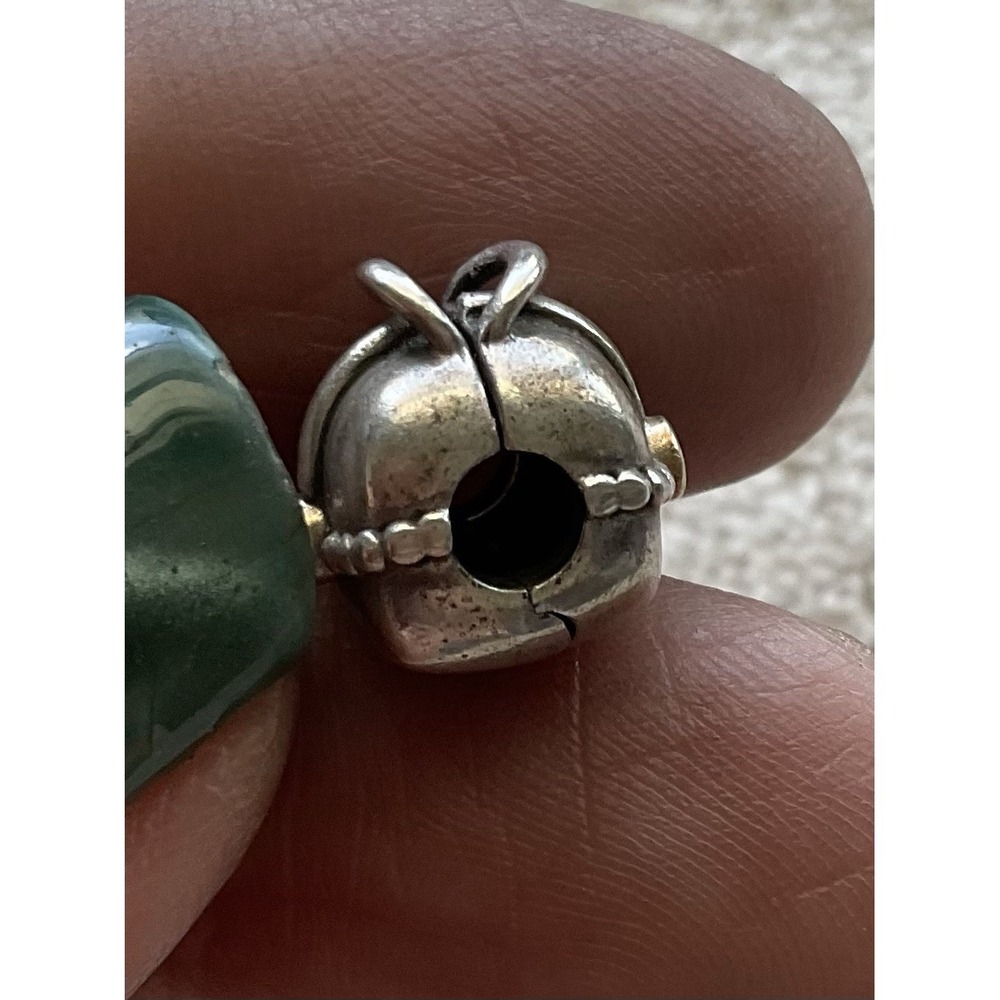 retired sterling silver ALE 925 Pandora "Purse" clip charm - Picture 3 of 8